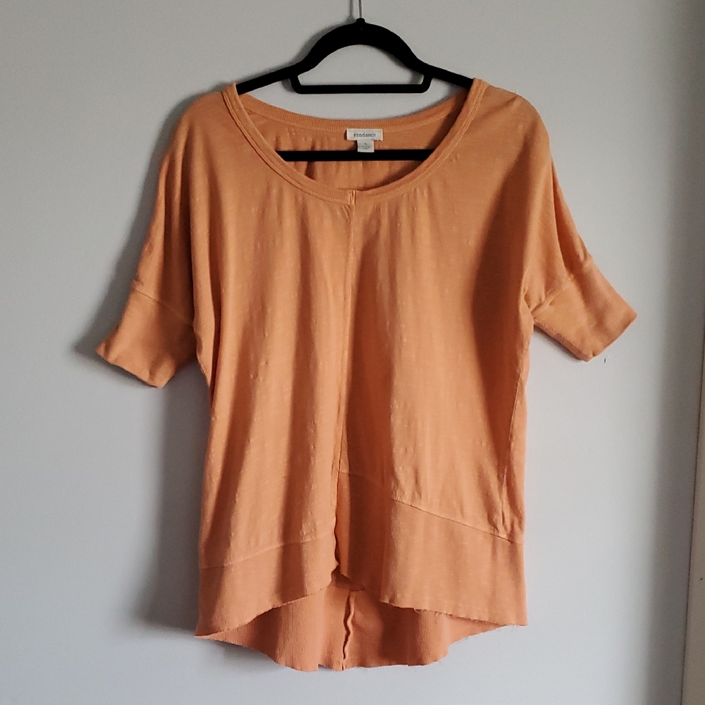 Sundance Y2K Boho Orange Short Sleeve Shirt